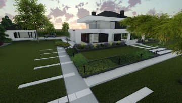 Projektowanie kostki brukowej i ogrodów mazowieckie - Geometryczne ogrody