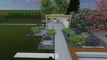 Projektowanie kostki brukowej i ogrodów mazowieckie - Geometryczne ogrody
