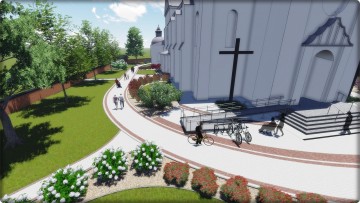 Projekt zagospodarowania terenu wokół kościoła