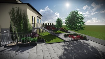 Projektowanie ogrodów Warszawa - Zagospodarowanie otoczenia hotelu